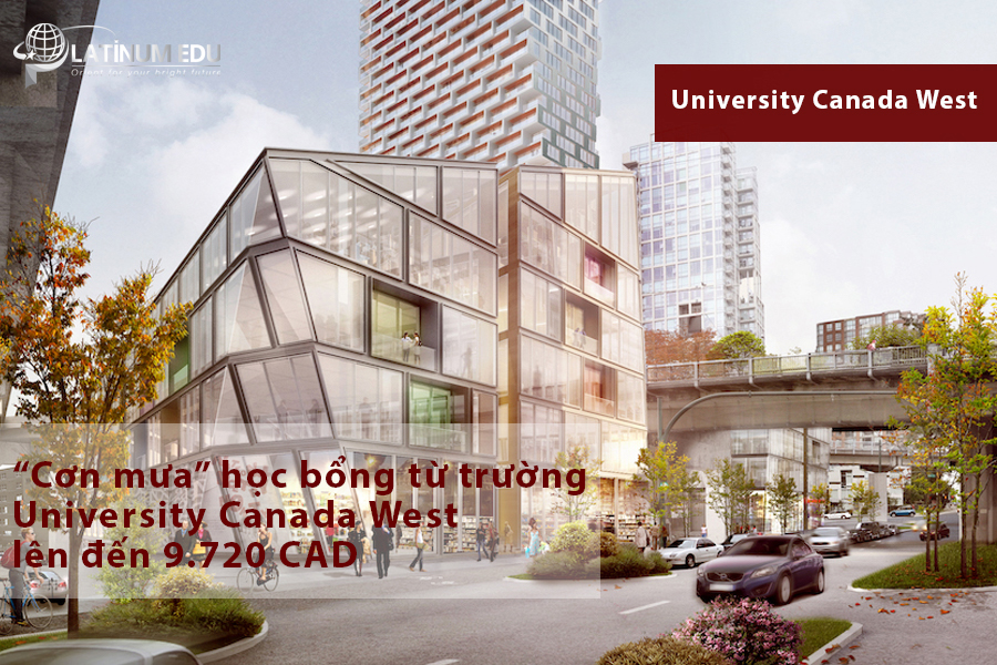 Bên ngoài trường University Canada West (UCW)
