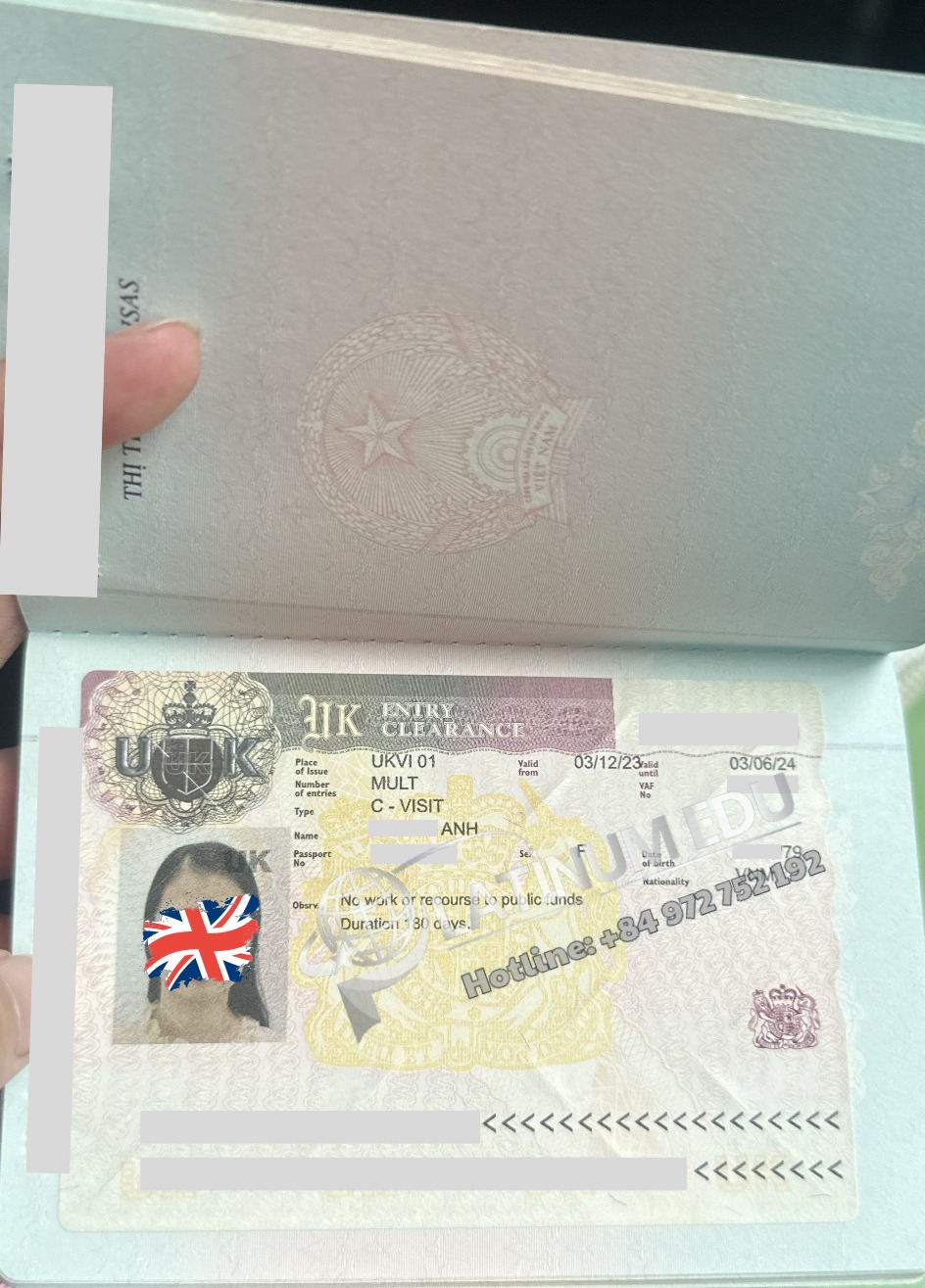 Xử lý thành công Visa Anh Quốc cho Cô Anh