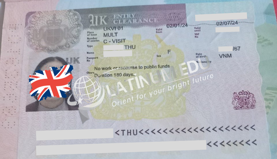 Visa UK của cô Thứ