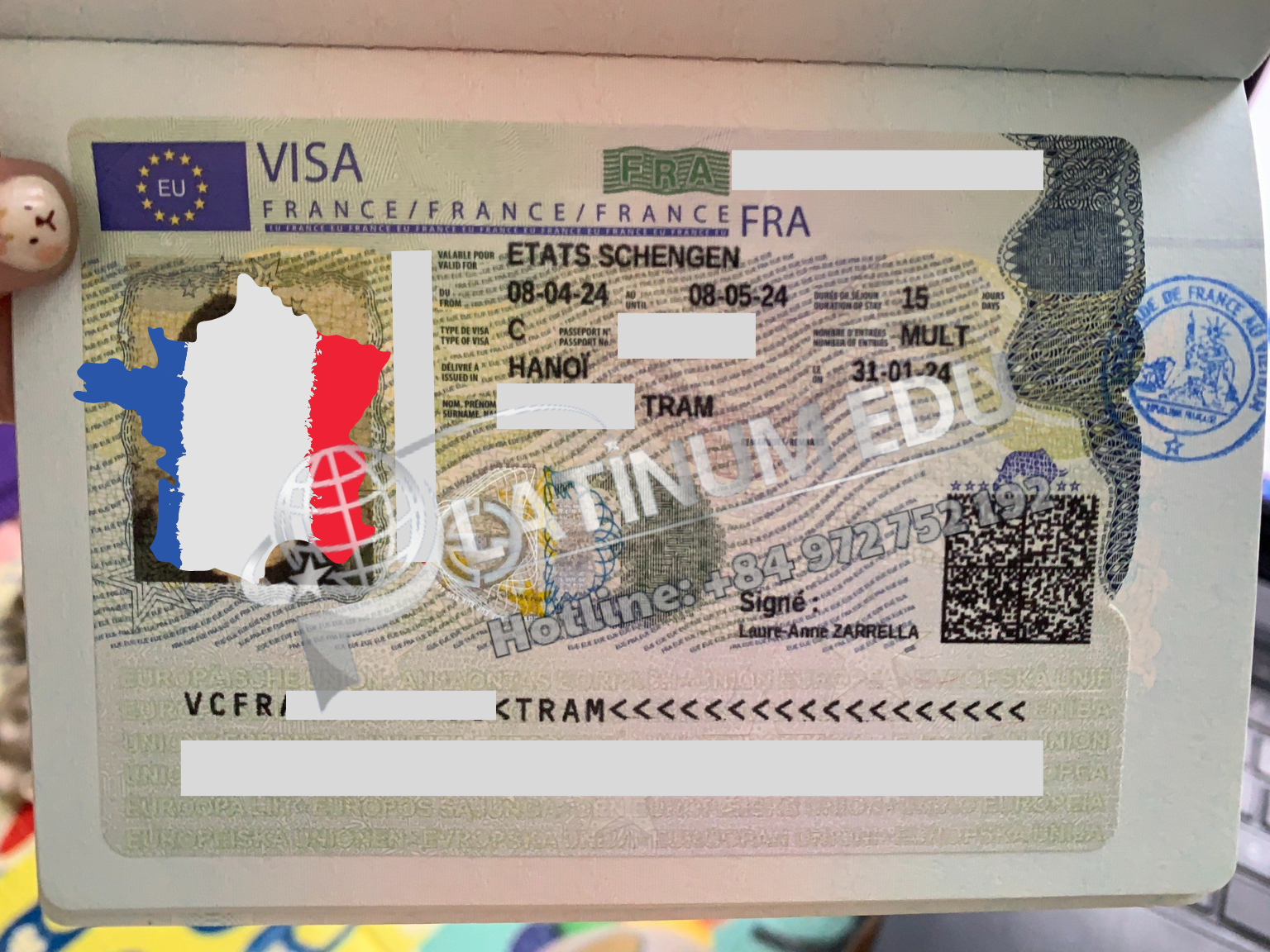Platinum Edu xử lý thành công Visa Châu Âu cho chị Trâm
