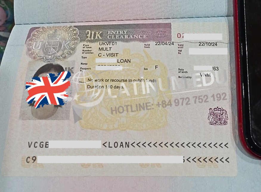 Platinum Edu xử lý thành công Visa du lịch Anh cho Cô Loan