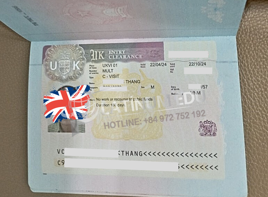 Platinum Edu xử lý thành công Visa du lịch Anh cho Chú Thắng